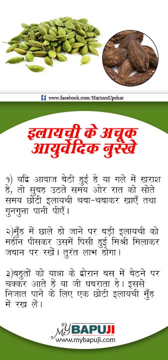 Health Tips in Hindi 88 Elaichi Ke Nuskhe - Health Tips in Hindi